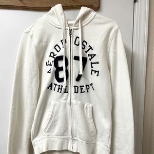 Aeropostale Cream Zip Up Jacket